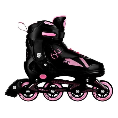 NH382 ŁYŻWOROLKI 2W1 ENZO RÓŻOWE ROZM. M(36-39) Z WYM. PŁOZĄ HOKEJOWĄ NILS EXTREME