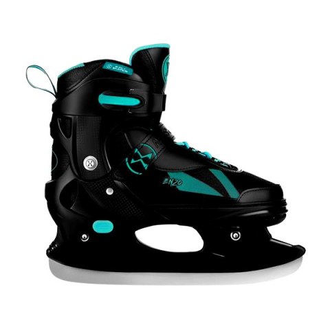 NH382 ŁYŻWOROLKI 2W1 ENZO TURKUSOWE ROZM. XS(28-31) Z WYM. PŁOZĄ HOKEJOWĄ NILS EXTREME