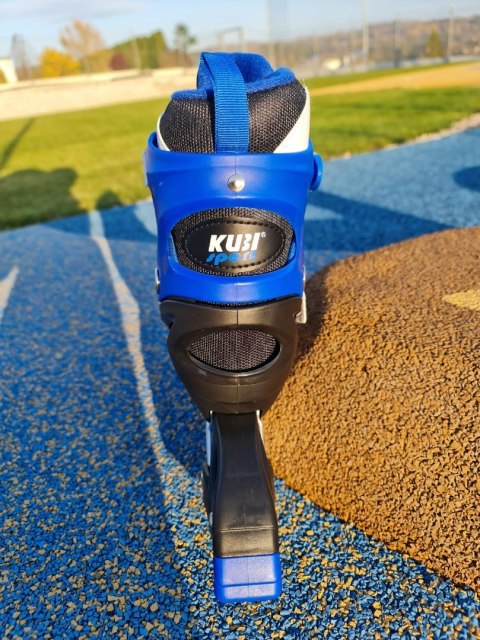 Kubisport Rolki dla Dzieci Dziecięce Regulowane Niebieskie Solidne KUBISPORT r. 31-34