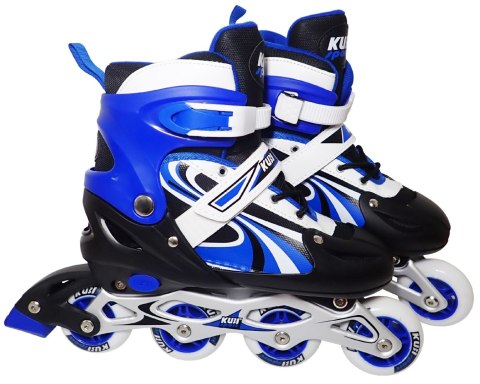 Kubisport Rolki dla Dzieci Dziecięce Regulowane Niebieskie Solidne KUBISPORT r. 39-42