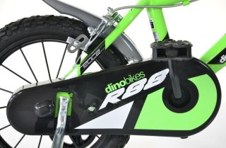 Kubisport Rowerek Rower Dziecięcy dla Dzieci Chłopca z Bocznymi Kółkami DINO 14"