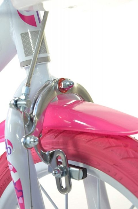 Rowerek Rower Dziecięcy dla Dzieci Dziewczynki z Bocznymi Kółkami DINO 16"