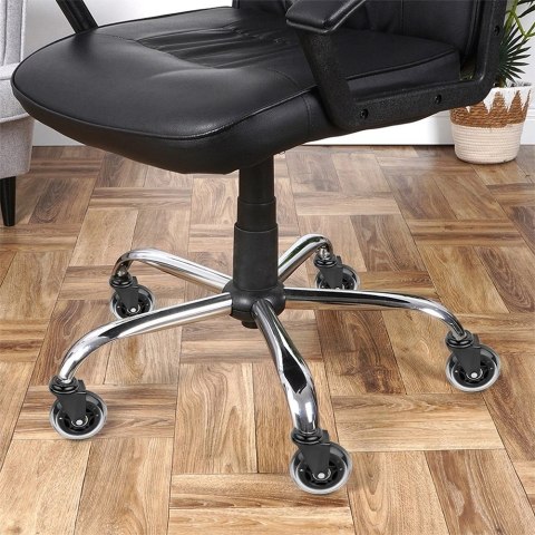 Grupa Orion Sp. z o.o. Kółka do Fotela Kauczukowe Obrotowe VILDE 7,5cm / 10 mm 5 szt.