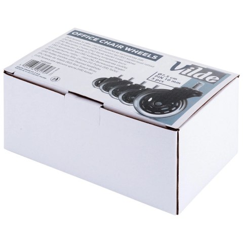 Grupa Orion Sp. z o.o. Kółka do Fotela Kauczukowe Obrotowe VILDE 7,5cm / 10 mm 5 szt.