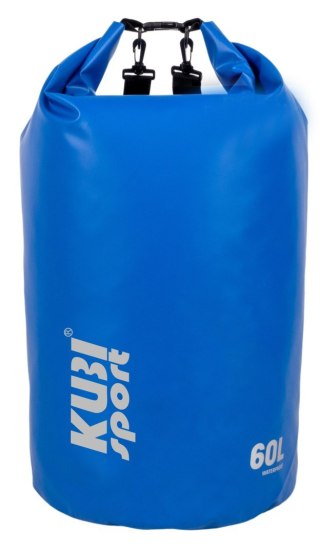 Kubisport Wodoodporna Torba Worek Wodoszczelny na Łódź Kajak Niebieski KUBISPORT 60 l