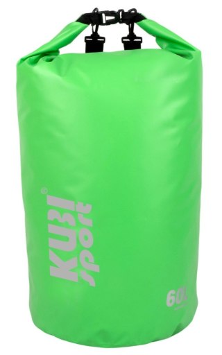 Kubisport Wodoodporna Torba Worek Wodoszczelny na Łódź Kajak Zielony KUBISPORT 60 l