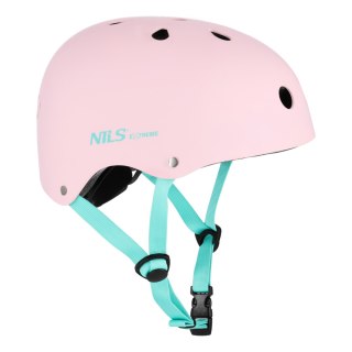 MTW001-1 KASK RÓŻOWY ROZM. M(55-58CM) NILS EXTREME