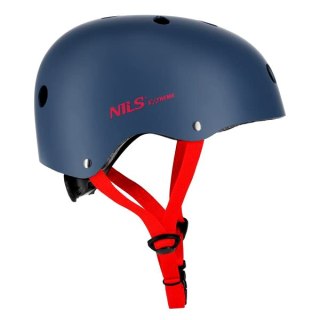 MTW001-1 KASK SZARO-CZERWONY ROZM. S(52-56CM) NILS EXTREME