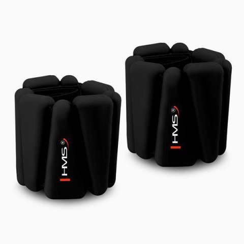 SNK01 BLACK SILIKONOWE OBCIĄŻNIKI DO ĆWICZEŃ NA KOSTKI I NADGARSTKI HMS