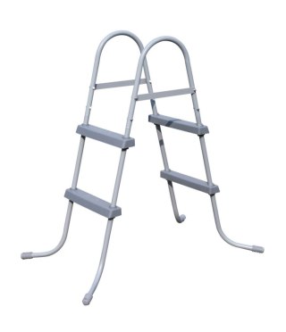 Kubisport Schody Drobinka do Basenu Dwustronna Szara Wytrzymała Solidna BESTWAY 84 cm