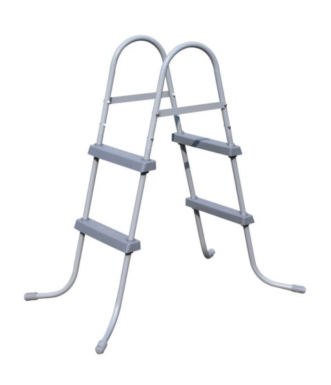 Kubisport Schody Drobinka do Basenu Dwustronna Szara Wytrzymała Solidna BESTWAY 84 cm