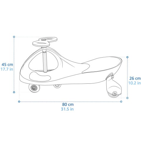 Jeździk grawitacyjny Meteor Swingo granatowy
