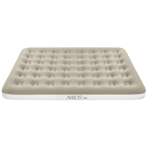 NC2803 MATERAC TURYSTYCZNY DMUCHANY 203X152X22 CM BEŻOWY NILS CAMP