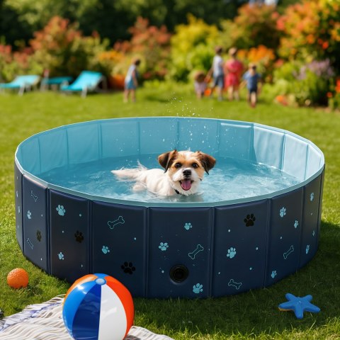 NC2805 BASEN DLA PSÓW SKŁADANY XL 120X30 CM NILS