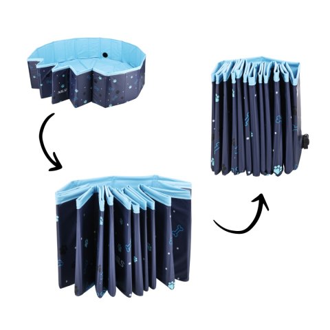 NC2805 BASEN DLA PSÓW SKŁADANY XL 120X30 CM NILS