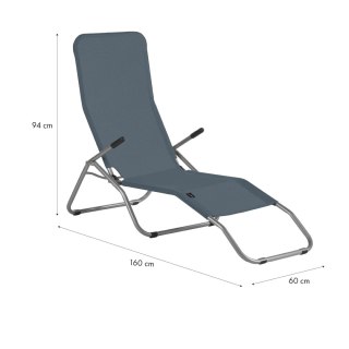 NC3017 LEŻAK TURYSTYCZNY/PLAŻOWY SZARY NILS