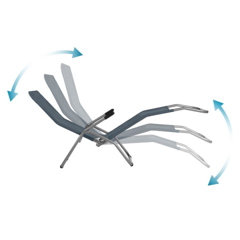 NC3017 LEŻAK TURYSTYCZNY/PLAŻOWY SZARY NILS