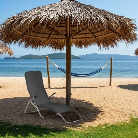 NC3017 LEŻAK TURYSTYCZNY/PLAŻOWY SZARY NILS