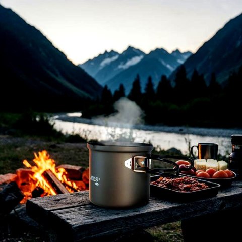 NC4202 GARNEK TURYSTYCZNY ALUMINIOWY Z POKRYWKĄ 1000ML NILS CAMP