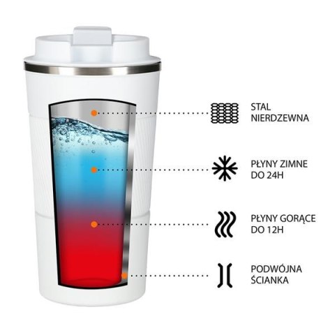 NCC09 BIAŁY KUBEK TERMICZNY NILS CAMP