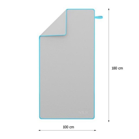 NCR12 CIEMNOSZARY RĘCZNIK Z MIKROFIBRY 180x100 cm NILS