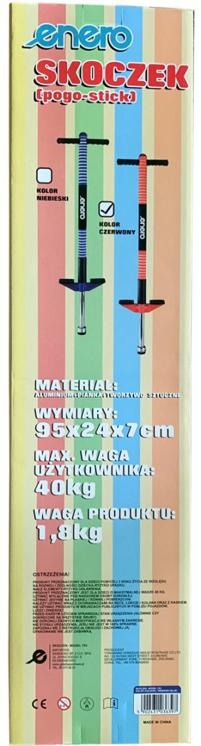 SKOCZEK POGO ENERO czerwony