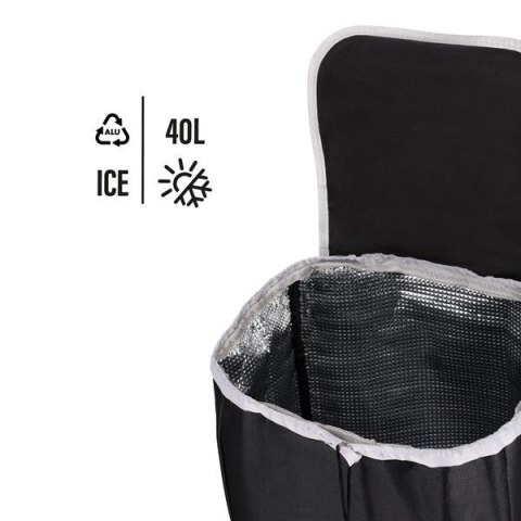 NC17106 WÓZEK NA ZAKUPY 40L CZARNY NLS CAMP