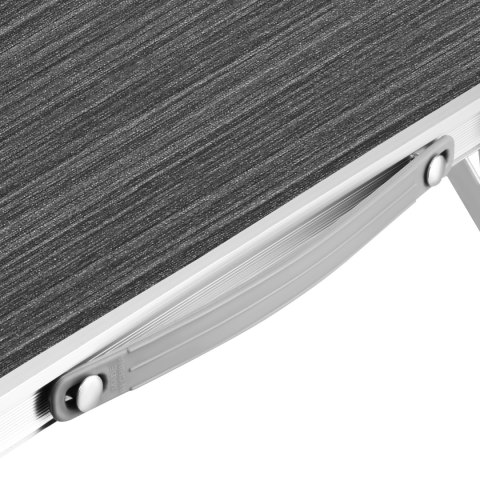 NC3402 STÓŁ TURYSTYCZNY SKŁADANY NISKI CIEMNOSZARY NILS CAMP