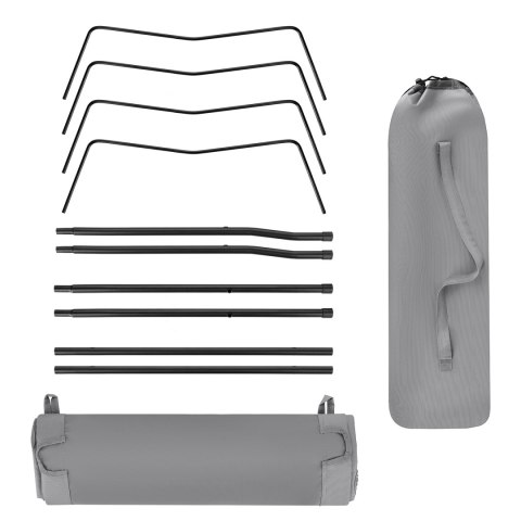 NC3504 ŁÓŻKO POLOWE ULTRA LIGHT SZARE NILS CAMP