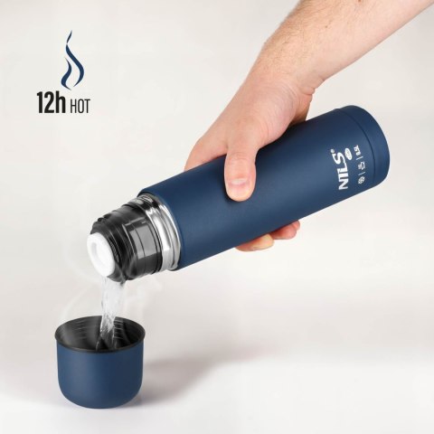 NC3803 TERMOS TURYSTYCZNY 500 ML NIEBIESKI NILS CAMP