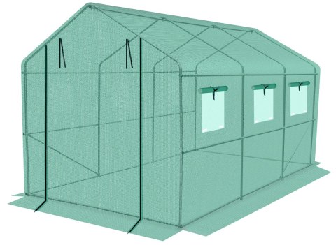 FOLIA POSZYCIE COVER NA TUNEL OGRODOWY SZKLARNIĘ 200x350x200CM ZIELONA