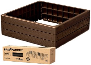 GRZĄDKA RABATKA OGRODOWA OBRZEŻE BASE WOOD 4 ELEMENTY RUSTYKALNA CEGŁA