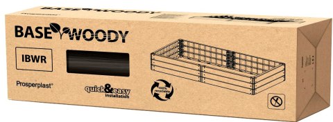 GRZĄDKA RABATKA OGRODOWA OBRZEŻE BASE WOOD 4 ELEMENTY RUSTYKALNA CEGŁA