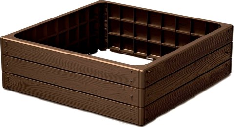 GRZĄDKA RABATKA OGRODOWA OBRZEŻE BASE WOOD 4 ELEMENTY RUSTYKALNA CEGŁA