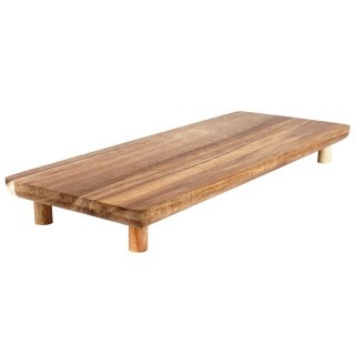 Grupa Orion Sp. z o.o. Deska Drewniana VILDE 36 x 14,5 cm na Nóżkach do Serwowania i Krojenia