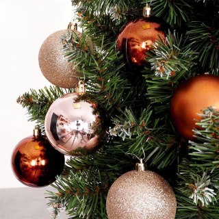 Grupa Orion Sp. z o.o. Bombki Choinkowe Bursztynowe Nietłukące 7 cm 6 szt. ORION Dekoracyjne