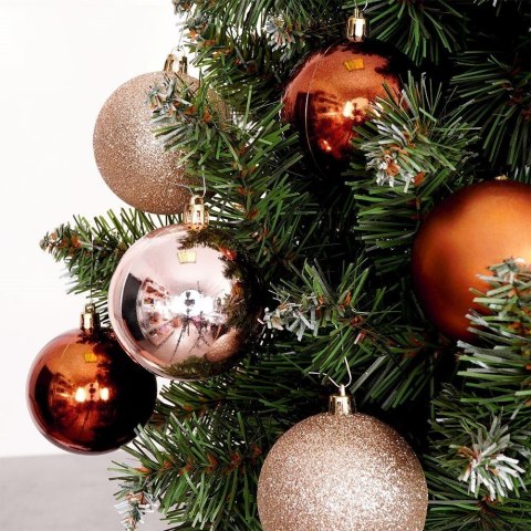 Grupa Orion Sp. z o.o. Bombki Choinkowe Bursztynowe Nietłukące 7 cm 6 szt. ORION Dekoracyjne