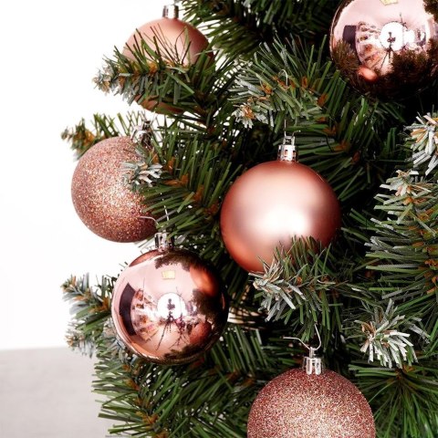Grupa Orion Sp. z o.o. Bombki Choinkowe VILDE Różowy Pudrowy 6 cm 9 szt. Błyszczące Matowe