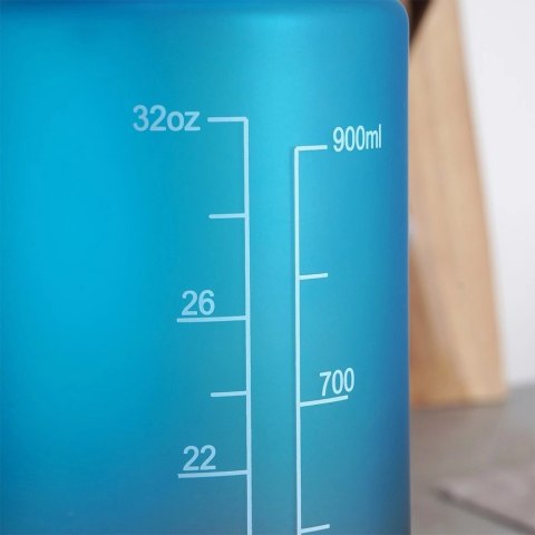 Grupa Orion Sp. z o.o. Butelka na Wodę EXCELLENT HOUSEWARE 1 L Motywująca z Podziałką Ombre