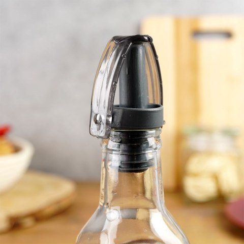Grupa Orion Sp. z o.o. Butelka na Oliwę Ocet z Dozownikiem Szklana VILDE 250 ml Przezroczysta