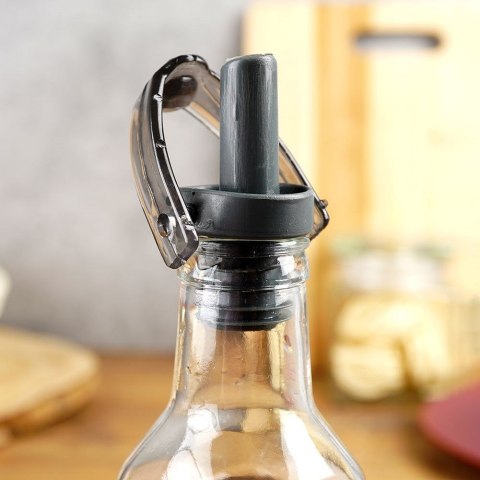 Grupa Orion Sp. z o.o. Butelka na Oliwę Ocet z Dozownikiem Szklana VILDE 250 ml Przezroczysta