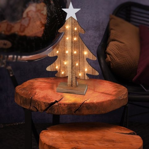 Grupa Orion Sp. z o.o. Choinka podświetlana świąteczna LED drewniana 37,5 cm