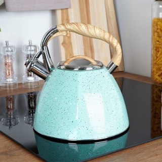 Grupa Orion Sp. z o.o. Czajnik z Gwizdkiem Emaliowany Niebieski Dekoracyjny Indukcja Gaz ORION 3 L