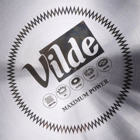 Grupa Orion Sp. z o.o. Czajnik na Gaz Indukcja z Gwizdkiem Stalowy Czarny Solidny Trwały VILDE 3 l