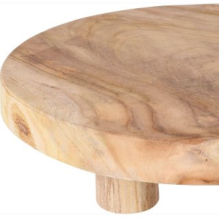 Grupa Orion Sp. z o.o. Deska do Serwowania Tekowa HOME STYLING 30 cm Okrągła Drewniana na Nóżkach