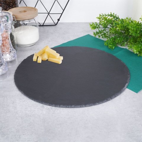 Grupa Orion Sp. z o.o. Taca do Serwowania Kamienna Łupek Okrągła 30 cm EXCELLENT HOUSEWARE
