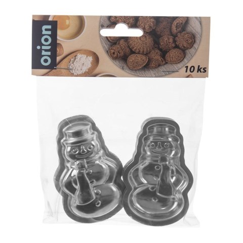 Grupa Orion Sp. z o.o. Foremka do Ciastek Stalowa Bałwan ORION Świąteczna Wytrzymała 10 szt.