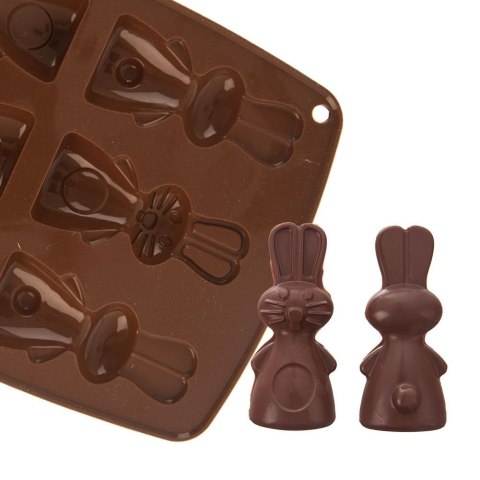 Grupa Orion Sp. z o.o. Forma do Pralin ORION SILLINIE Zajączki 22 x 18 cm Silikonowa 6 szt.