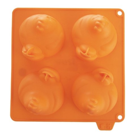 Grupa Orion Sp. z o.o. Forma do ciastek i pralin silikonowa pomarańczowa kurka SILLINIE