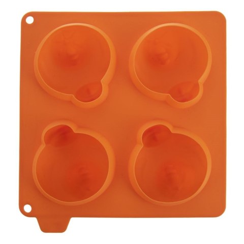 Grupa Orion Sp. z o.o. Forma do ciastek i pralin silikonowa pomarańczowa kurka SILLINIE